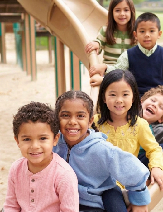 Educator with children